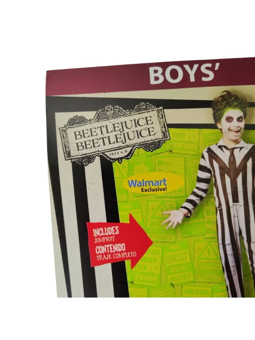 Rubies Boys S (6/7) Beetlejuice Halloween Costume Jumpsuit